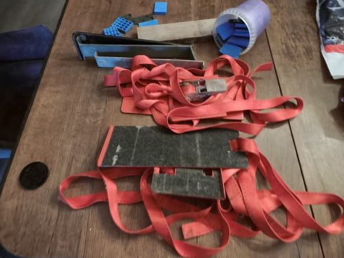 Materialen om een vloer te leggen.