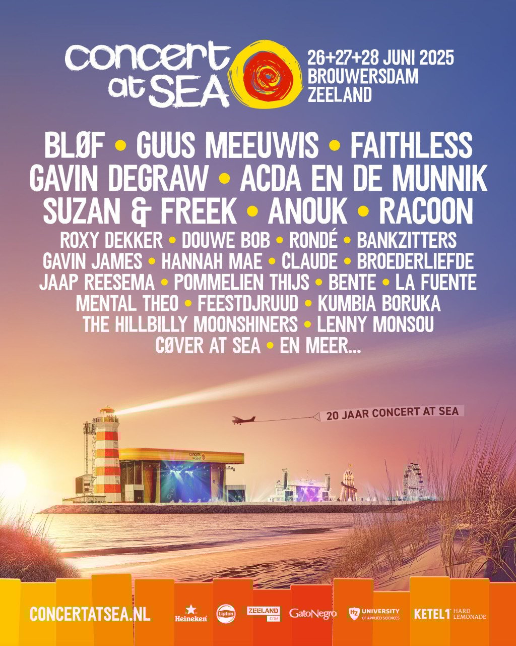 Tickets donderdag 26 juni Concert at Sea (nog niet gepersonaliseerd)