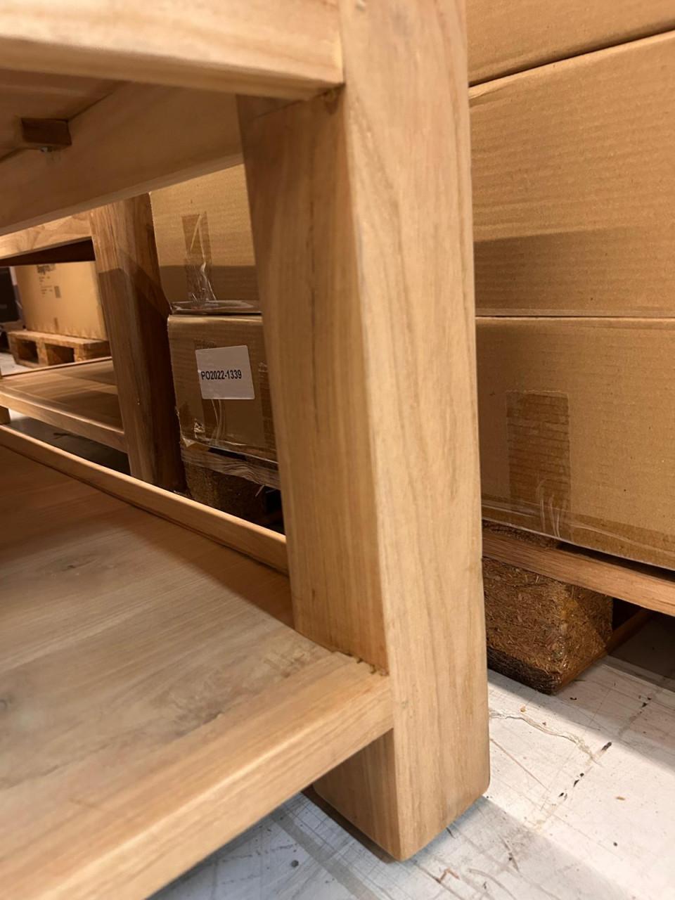 Massief Teakhouten Salontafel 130X80X48 cm