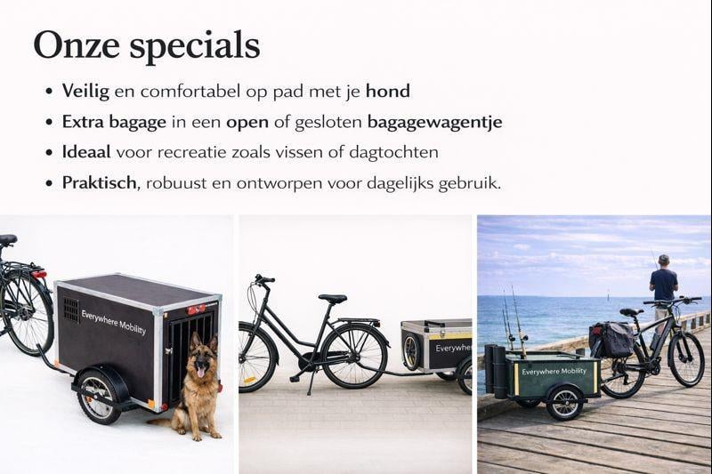 Ontdek de 🐾 De Hondentrailer van Everywhere Mobility
