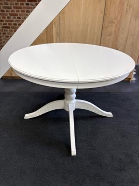 Uitschuifbare eettafel wit