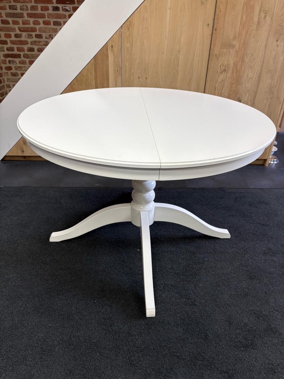 Uitschuifbare eettafel wit