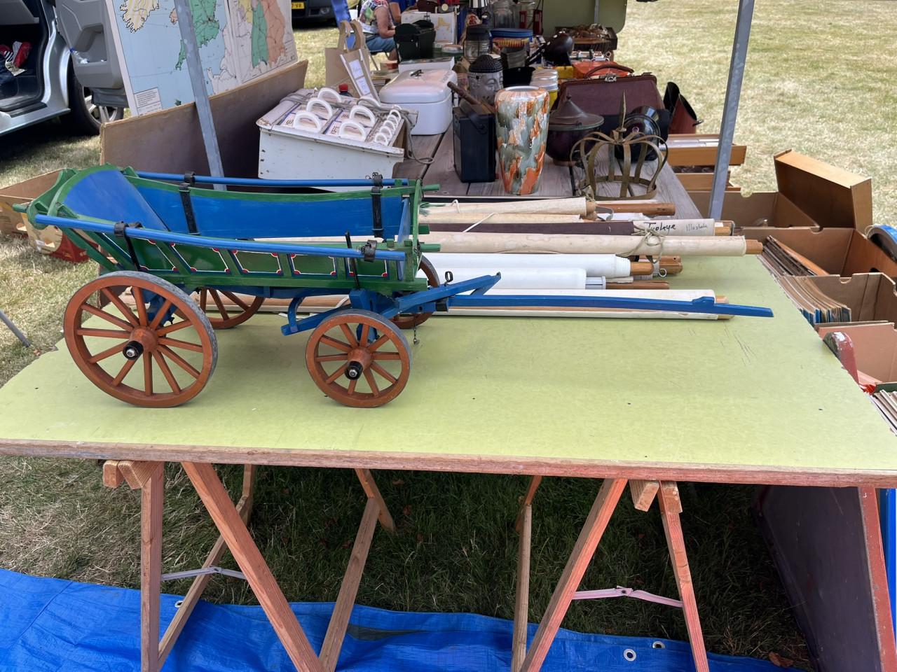 Houten Boerenwagen miniatuurmodel
