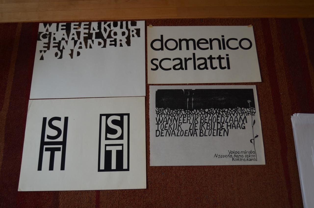 Grafisch werk Gerrit Rietveld Academie jaren '60/'70