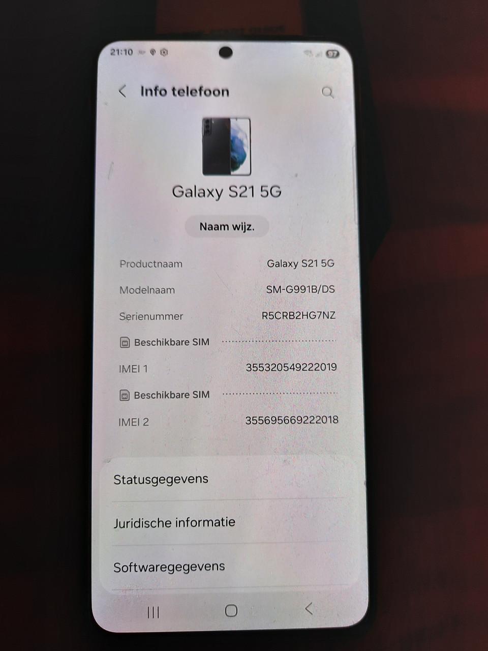 Te koop Samsung Galaxy S21  5G