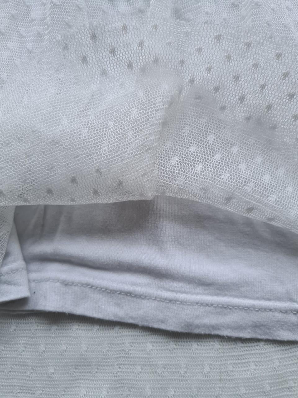 Heel mooi en leuk wit voile blousje van River Island, maat 140.