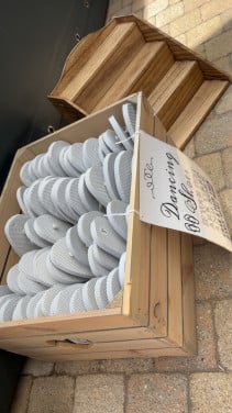 Wit teenslippers bruiloft NIEUW