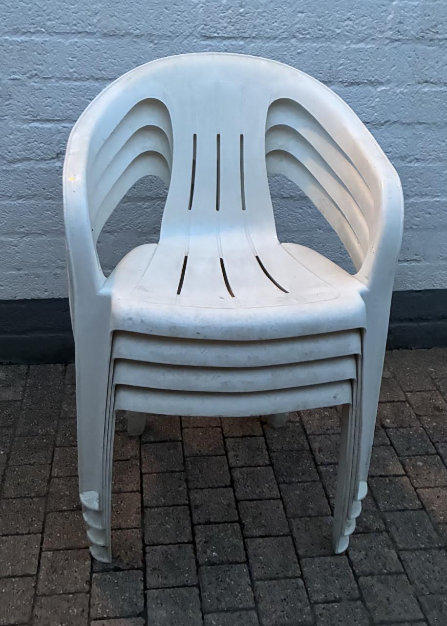 Stapelbare kuip tuinstoelen 4 stuks