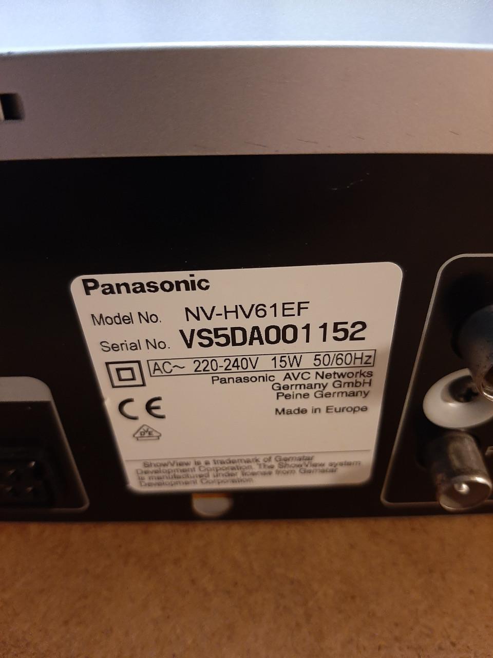 Videorecorder Panasonic zg nieuw