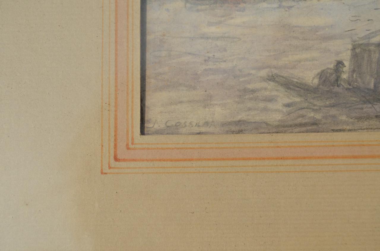 (Jan) Ko Cossaar voorstudie schilderij Thames / Londen?