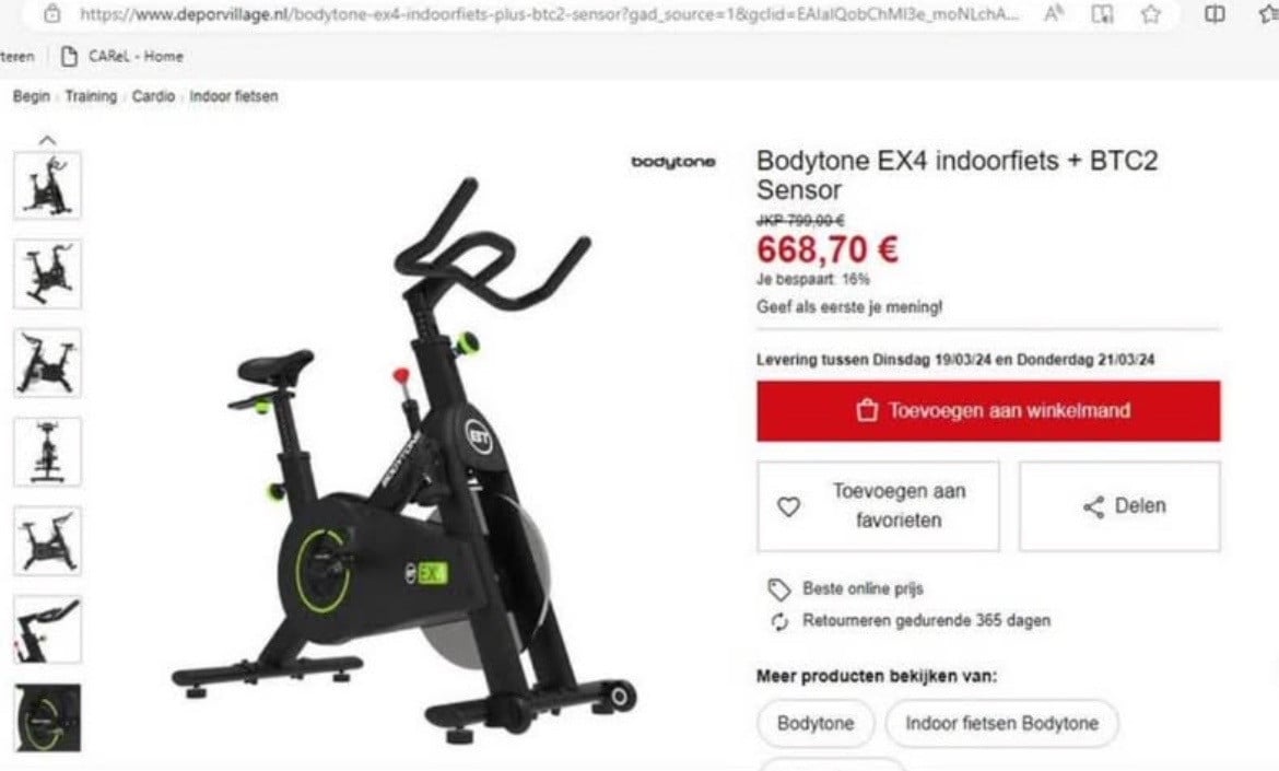 Hometrainer nog nieuw in doos