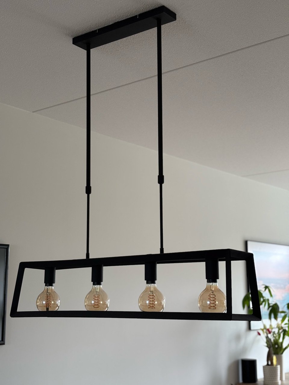 Eettafel Hanglamp Steinhauer Buckley E27 4 lichts