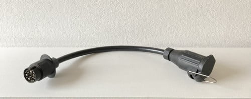 Verloopkabel 13-polig Multicon-West naarJaeger aanhangwagen