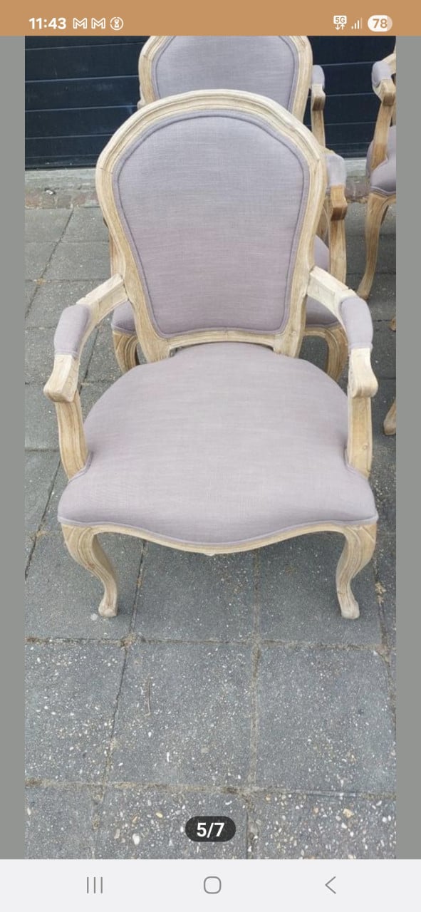 Baroc eetkamer stoelen