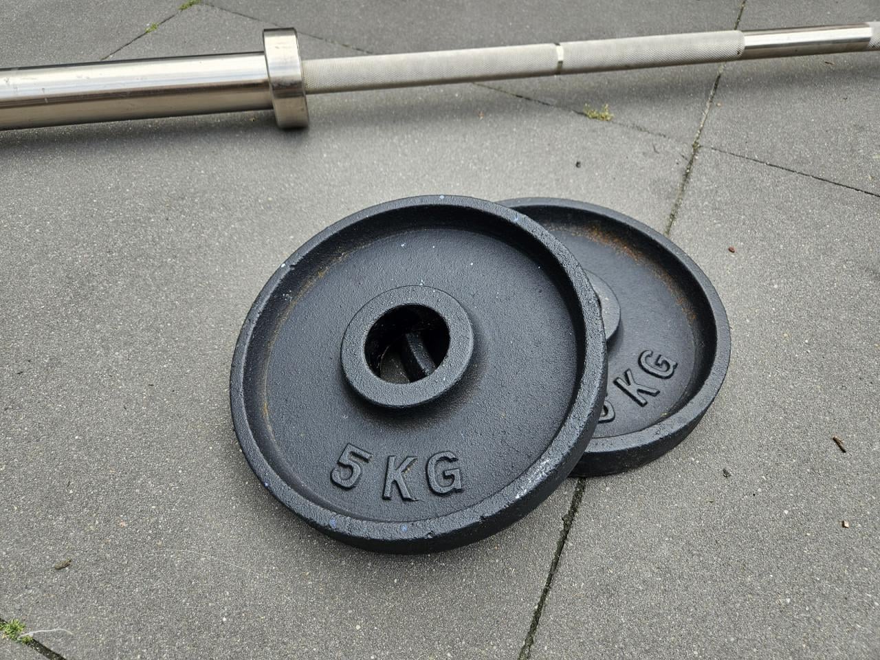 Gietijzeren Olympische halterschijven 5kg