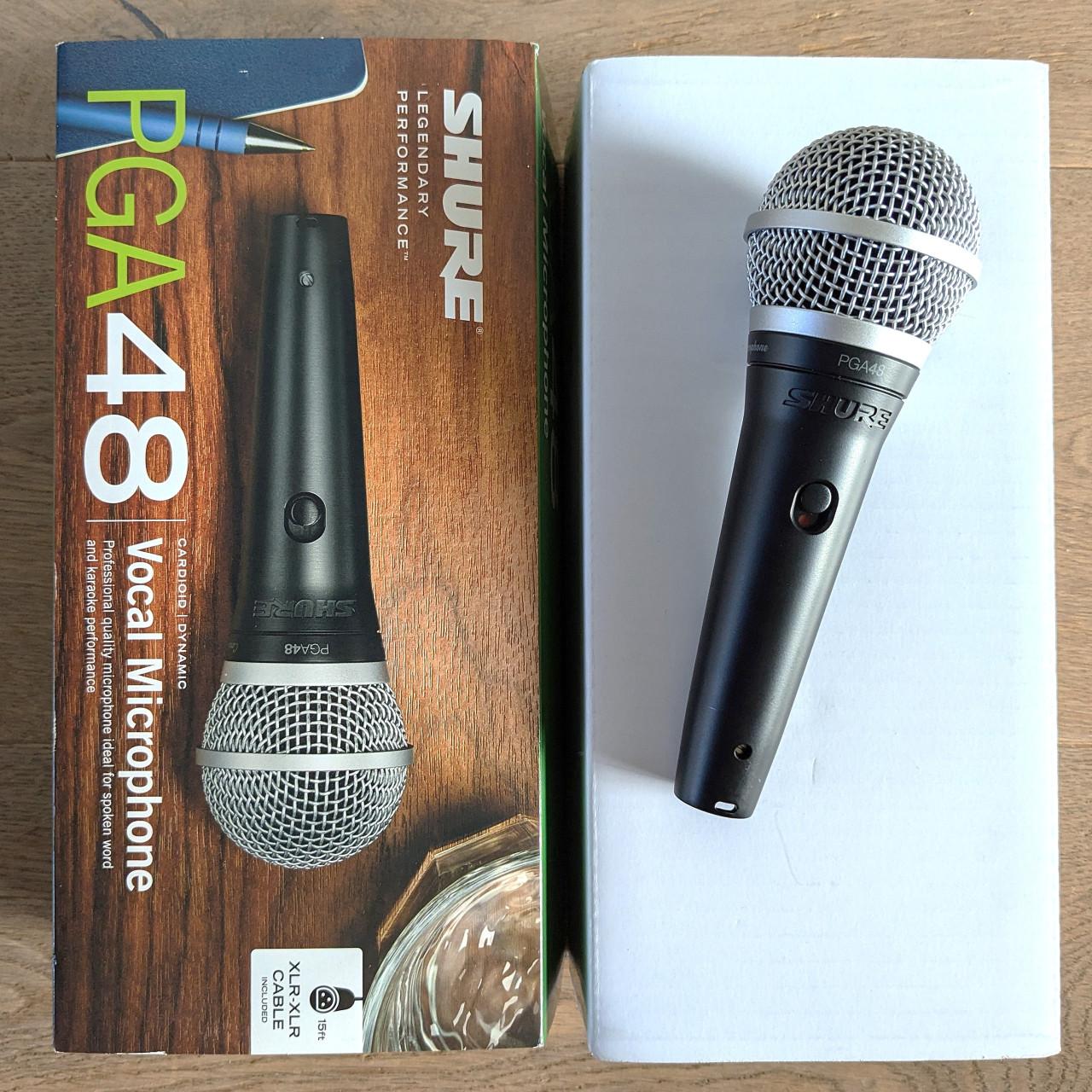 Drie dynamische microfoons