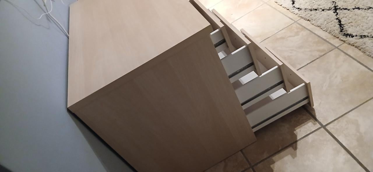Licht eiken bureau