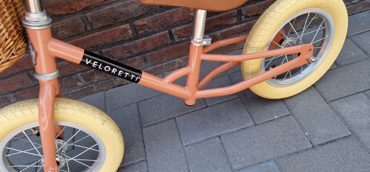 Veloretti loopfiets zalmroze