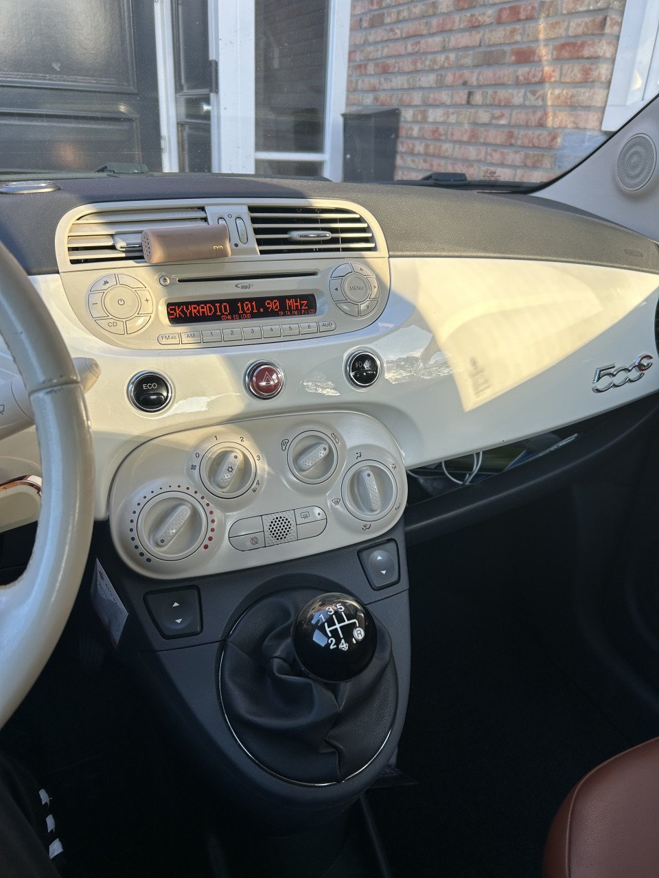 Fiat 500 cabrio wit 2014