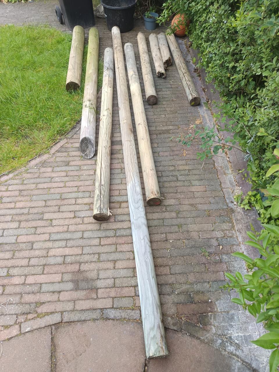 Tuinpalen diverse afmetingen