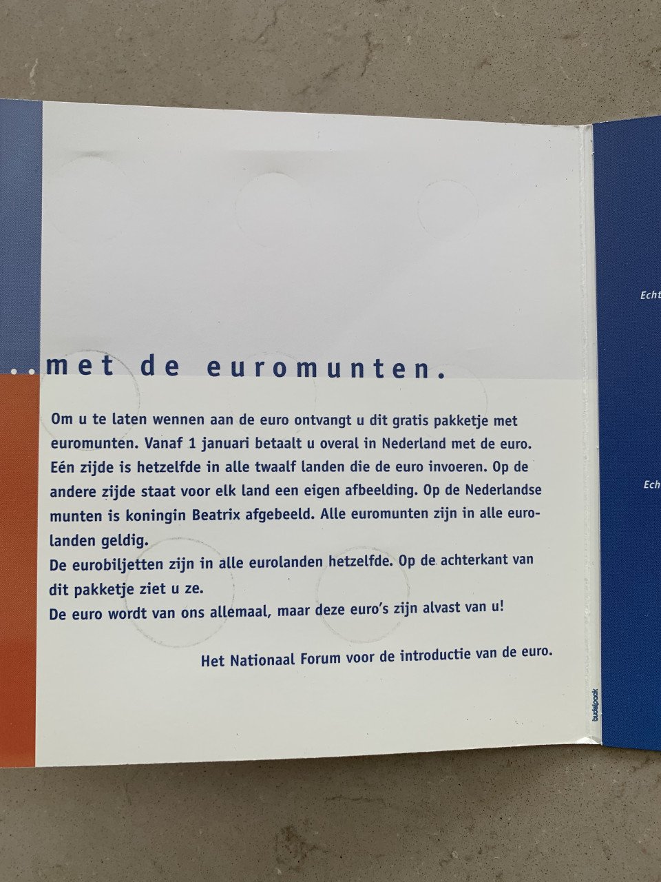 DE EERSTE NEDERLANDSE  EUROMUNTEN