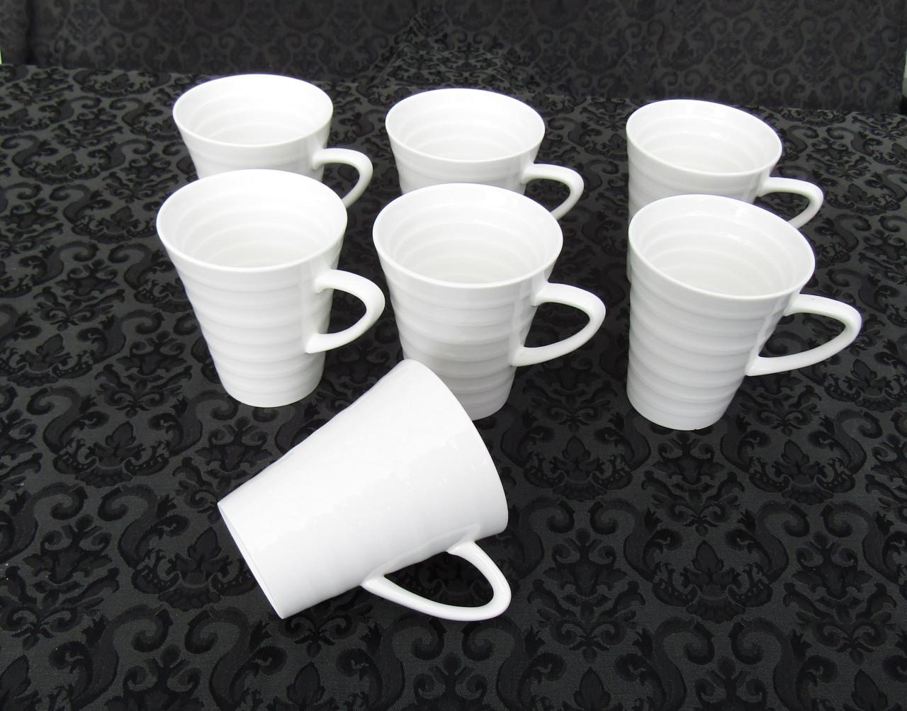 7 nieuwe mokken voor bosje bloemen.