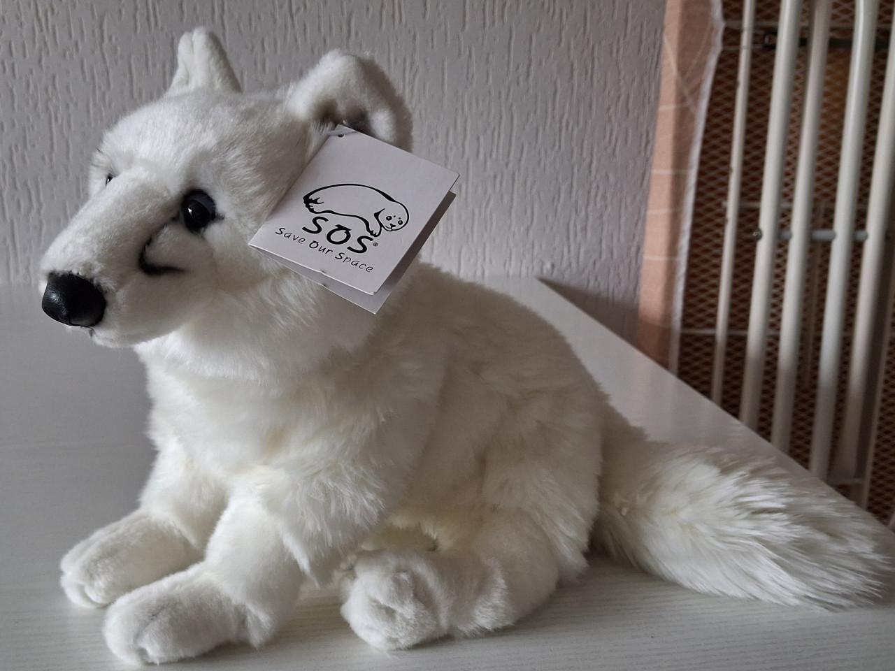 Witte vos/Arctic fox knuffel S.O.S. save our space