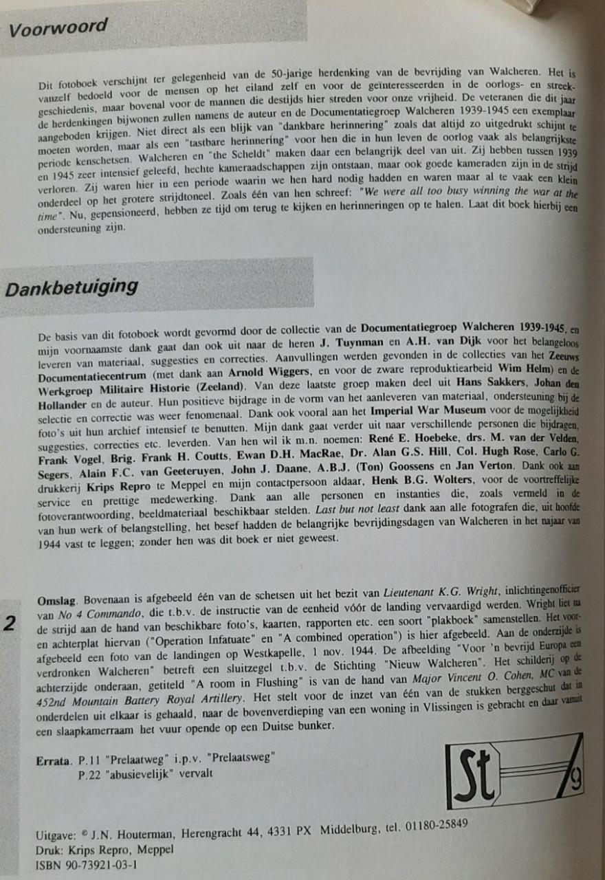 Walcheren bevrijd, november 1944, door J.N. Houterman i.s.m. ...