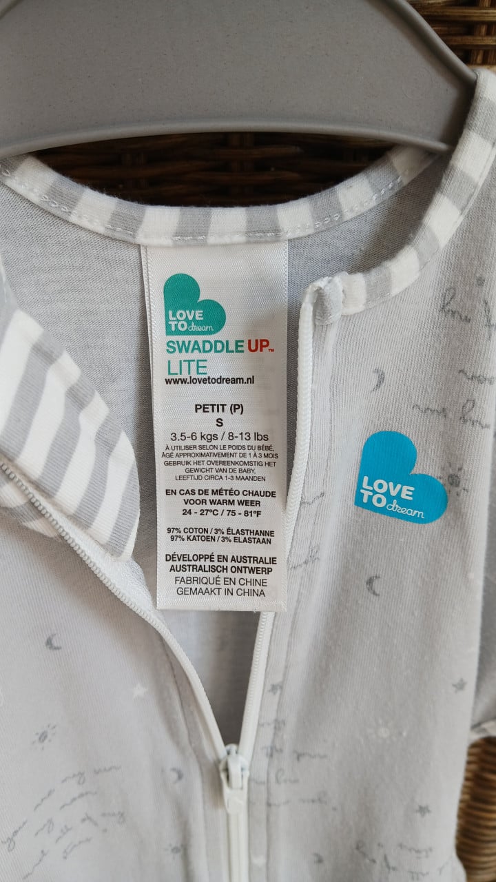 Inbaker slaapzakje SWADDLE UP (love to dream)