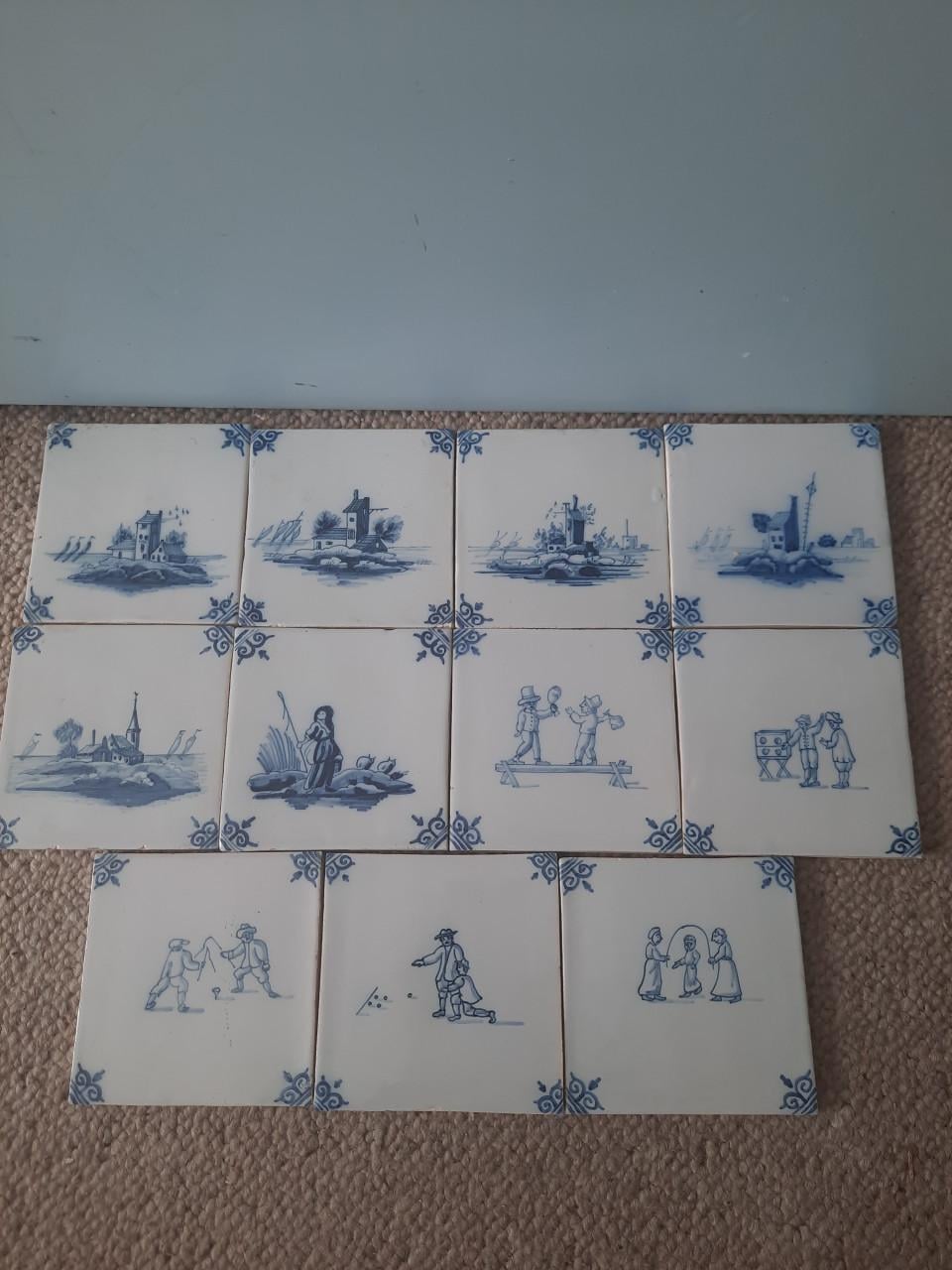 11 oude antieke tegels
