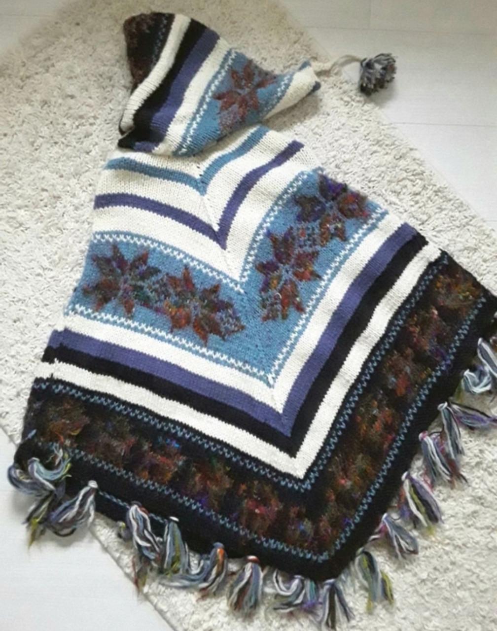 Wollen poncho