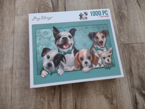 Prachtige dieren puzzel, Amy Design honden puzzel, 1000 st.