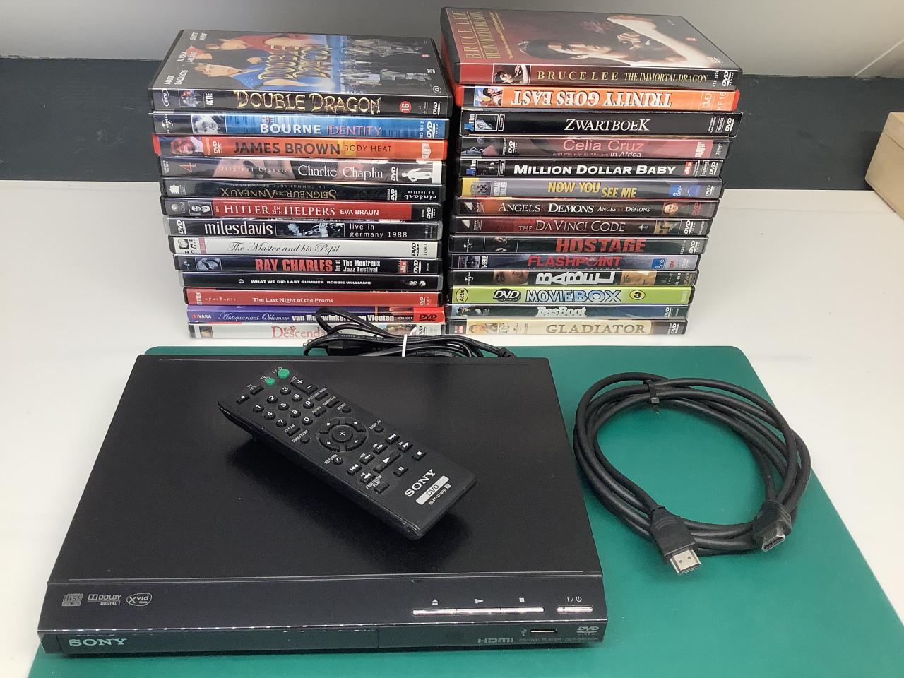 Sony DVD-speler in goede staat. Inclusief afstandsbediening en HDMI-kabel.