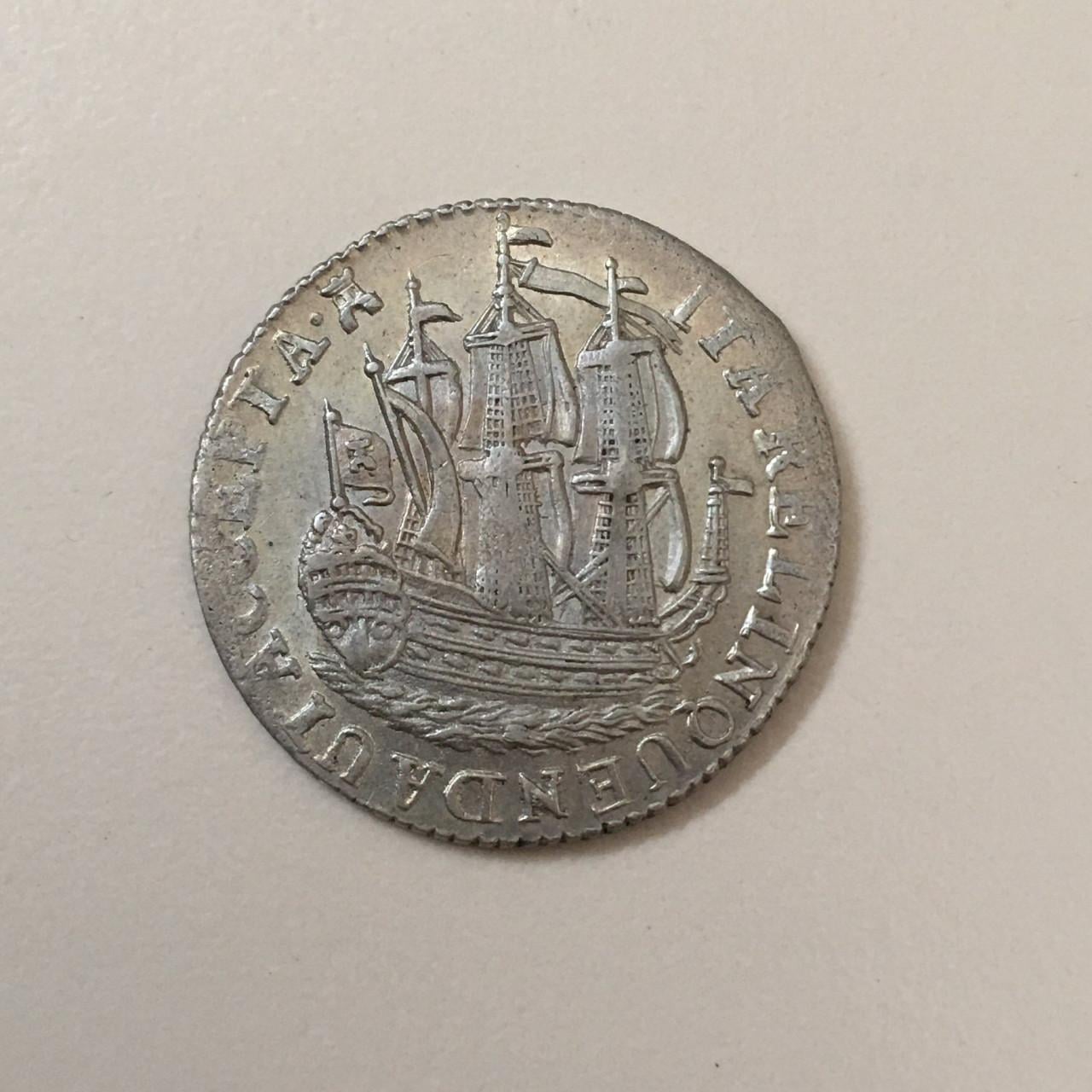 Zilveren Scheepjesschelling 1780 Zeeland