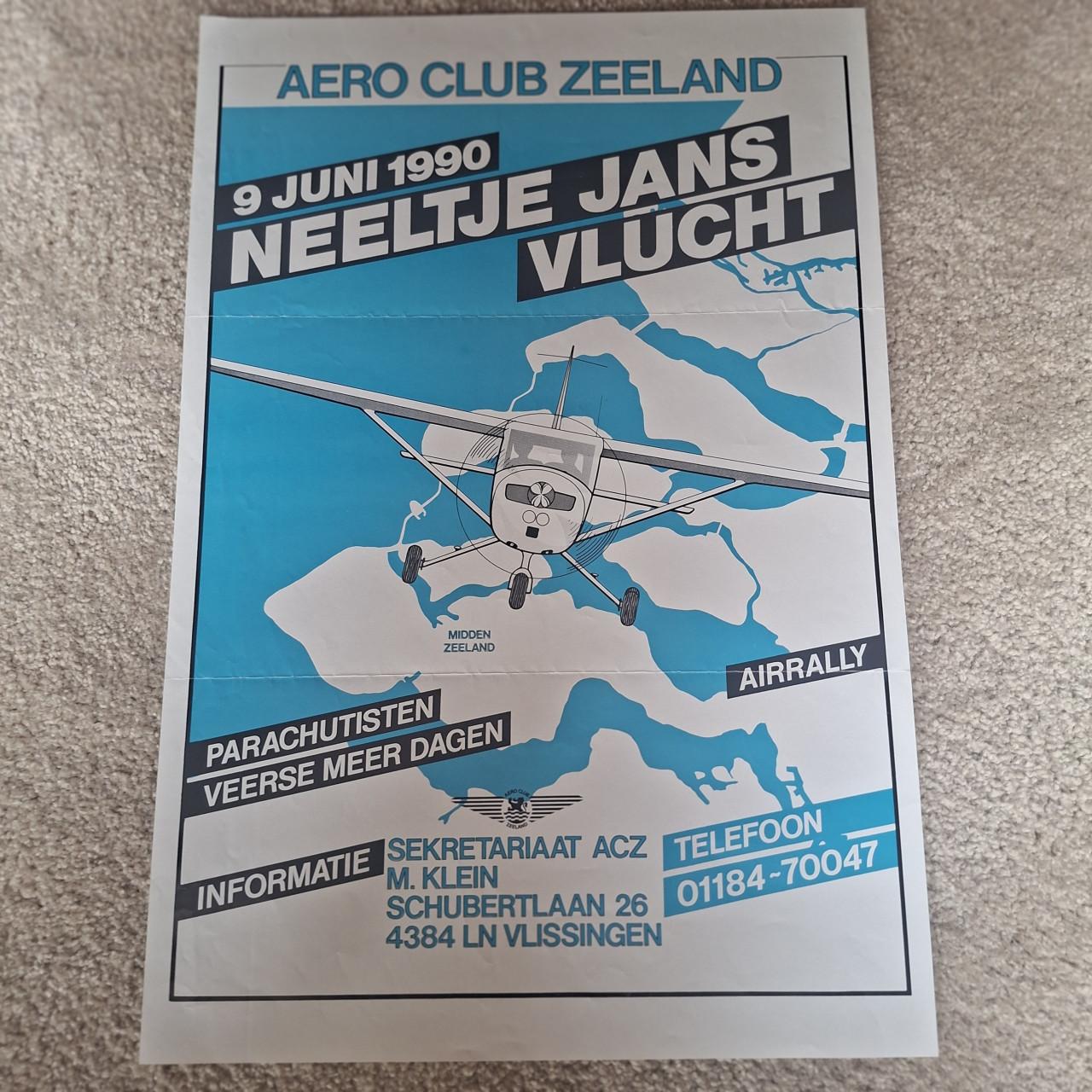 Affiche Aeroclub Zeeland 1990