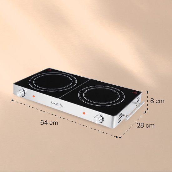 Klarstein Varicook Duo Kookplaat - Infrarood - 3000 Watt