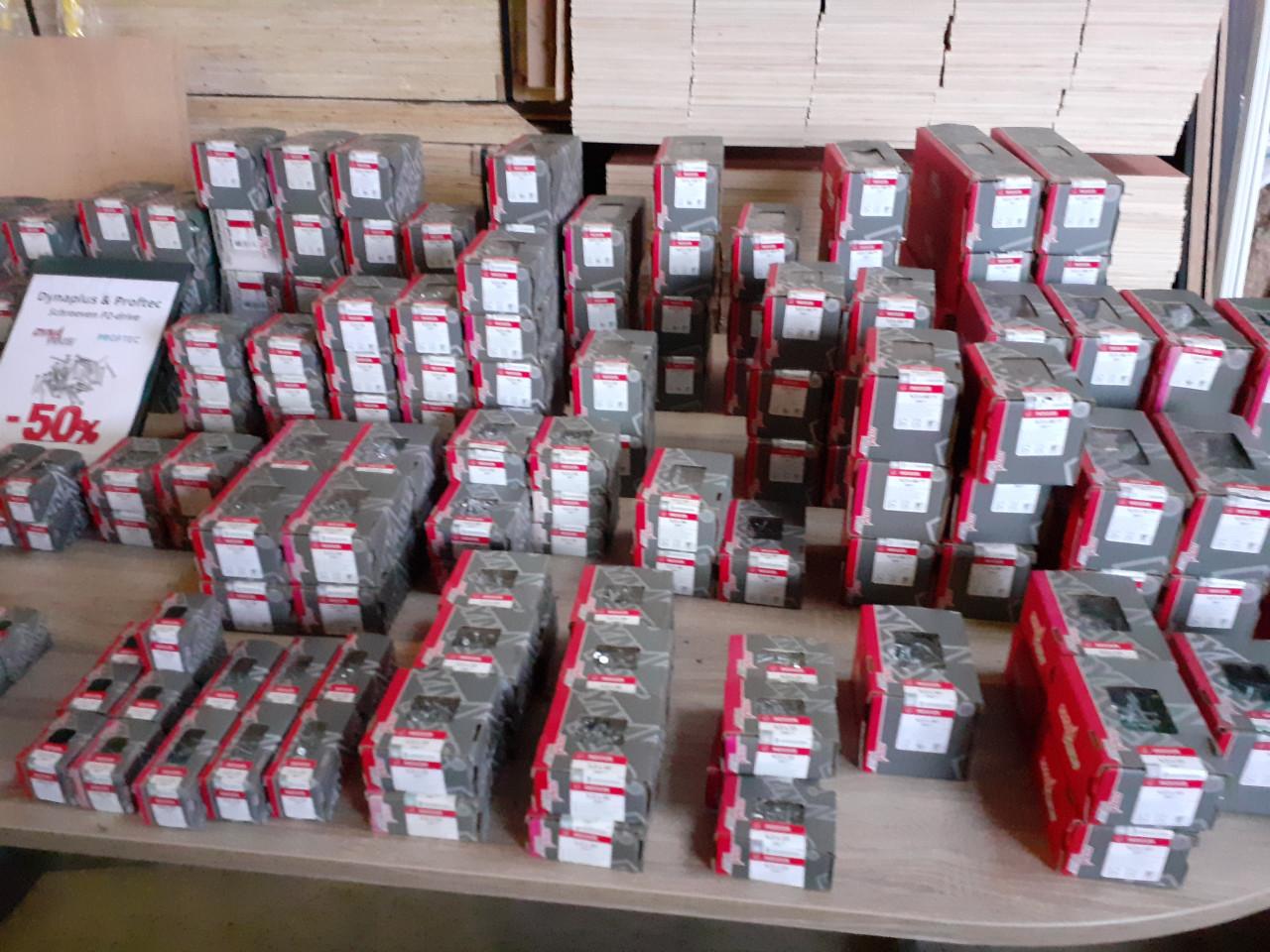 Dynaplus schroeven 3,12 tot 6.200  pz drive, kruiskop 50 % korting bij HHZB