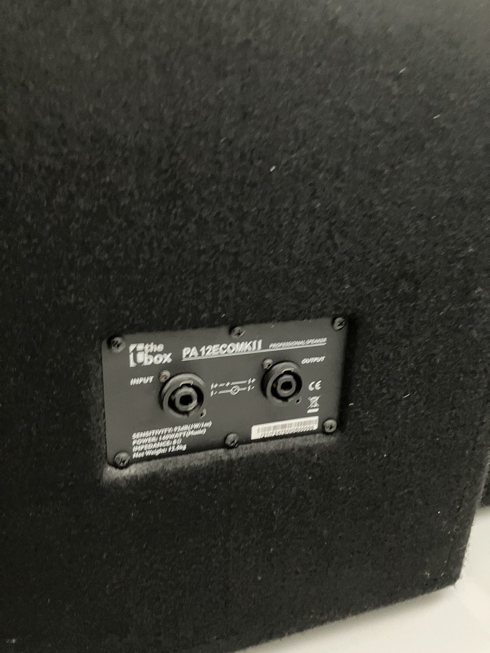 Versterker 2x200W T.amp met boxen