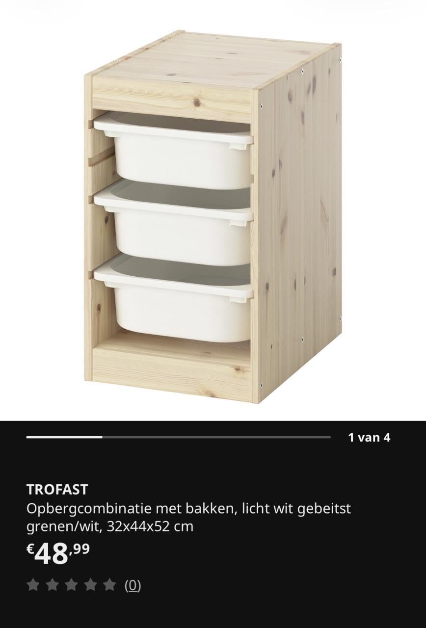 IKEA trofast 2 kastjes zgan
