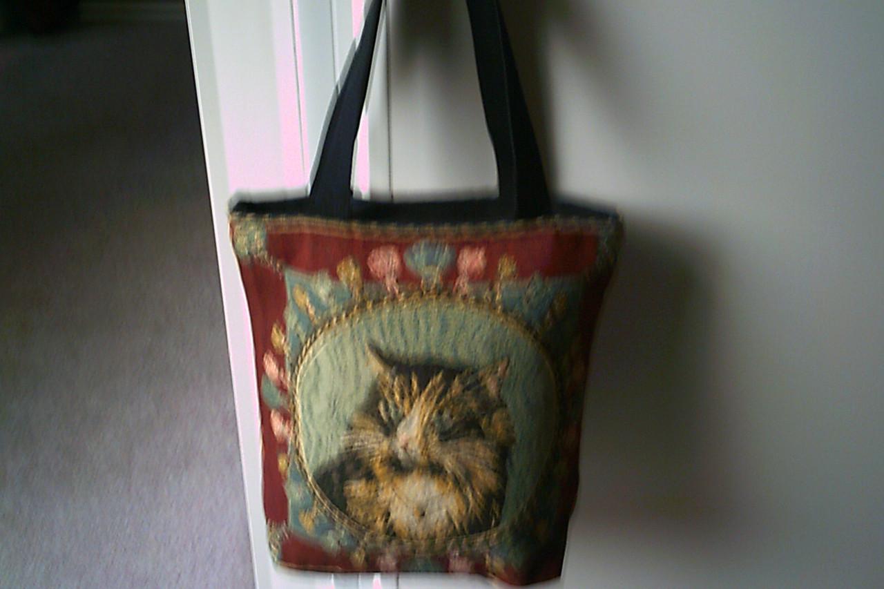 NIEUWE gobelin tas met rits.
