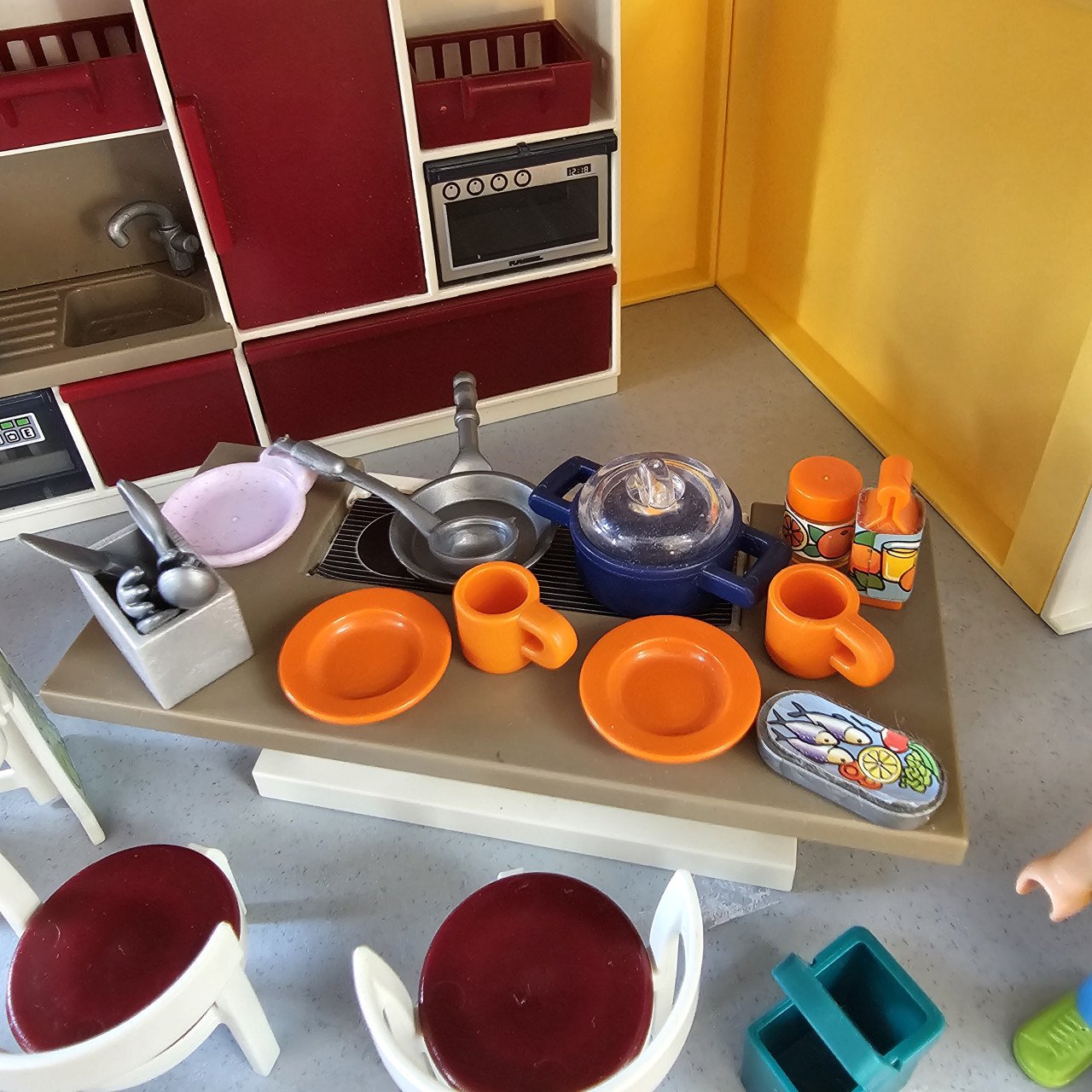 Playmobil poppenhuis konijnenhok cavia's verzorgen