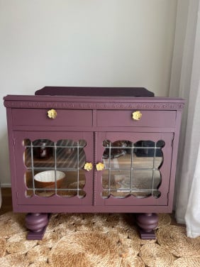 Vintage kastje glas-in-lood | gerestyled