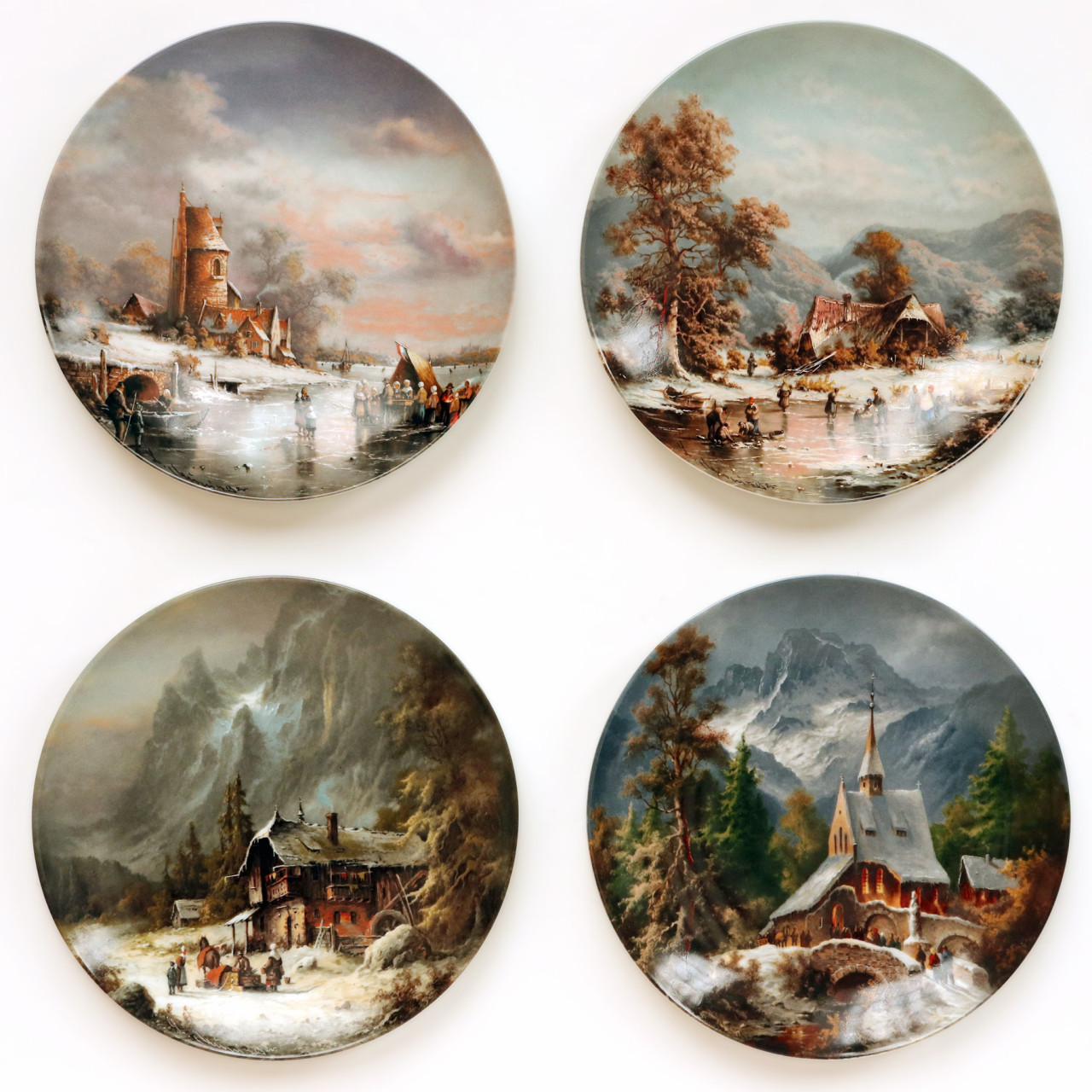 Wandborden "Romantische winterimpressies"