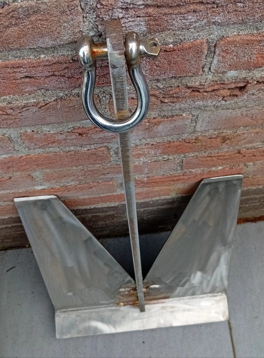 RVS klapanker. 75cm