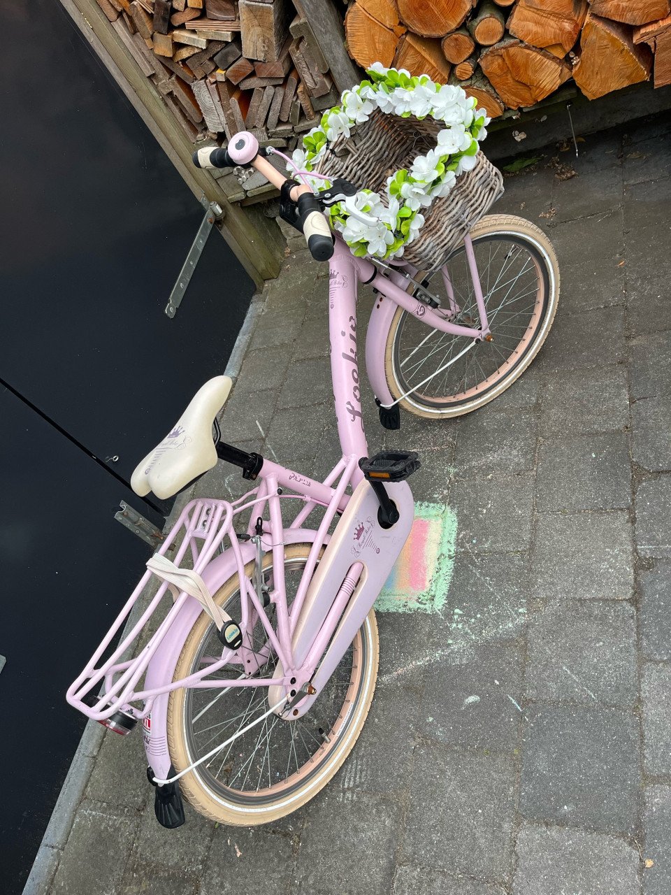 Loekie princes kinderfiets 20 inch meisjesfiets roze