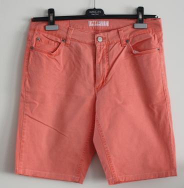 Oranje korte jeans broek maat 40