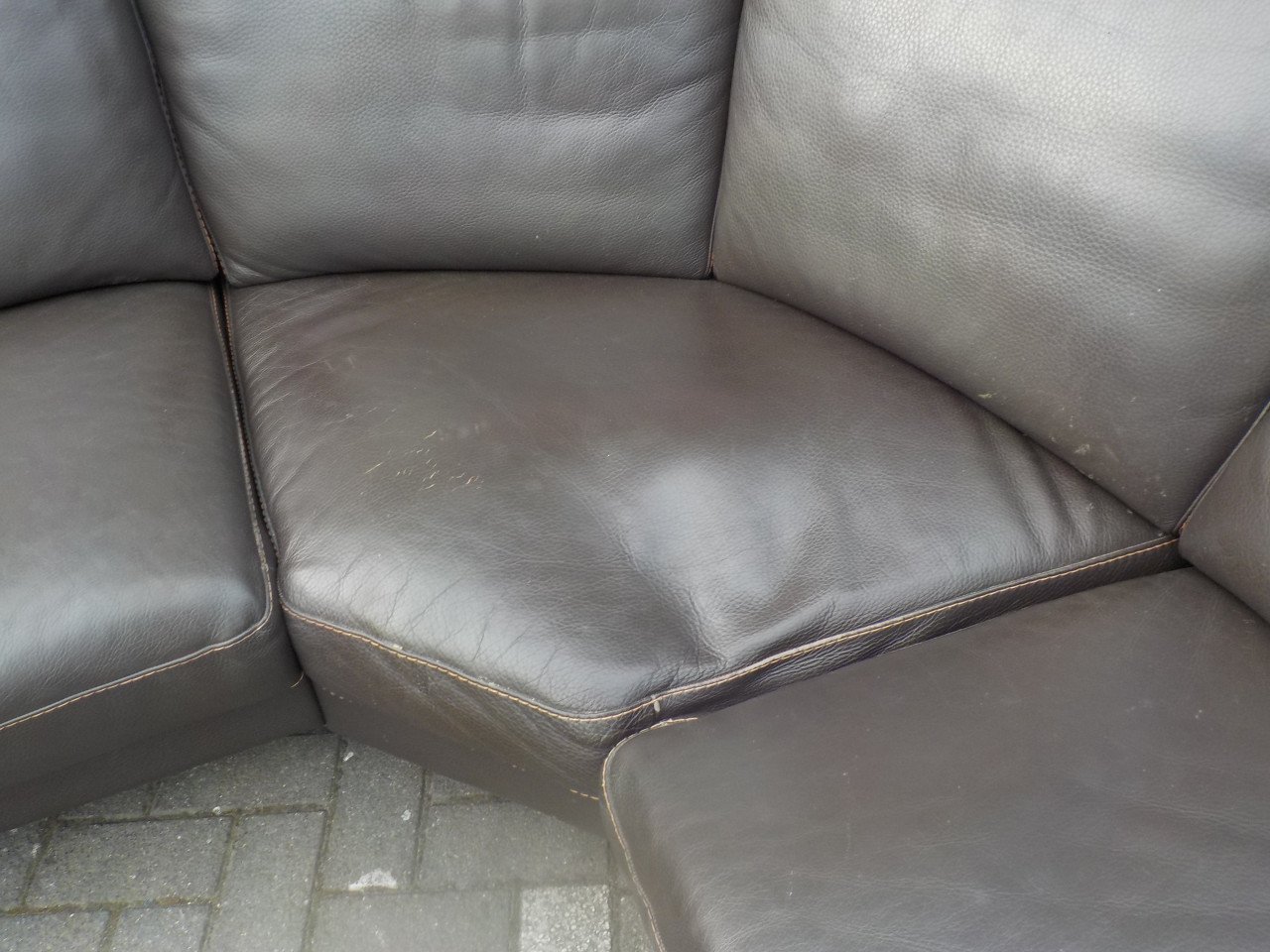 Mooie kwaliteit leren extreem grote hoekbank325 x 295 cm of 380 cm breed
