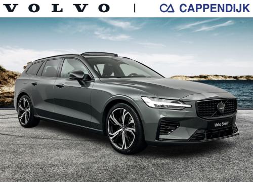 Volvo V60 t6 398pk recharge ultra dark| pano| 360camera| adap.cruise| awd