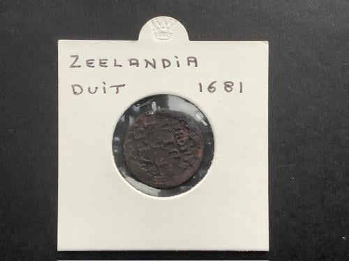 Zeelandia , duit 1681.