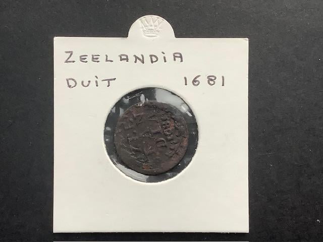 Zeelandia , duit 1681.
